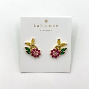 Kate Spade butterfly and flower earrings